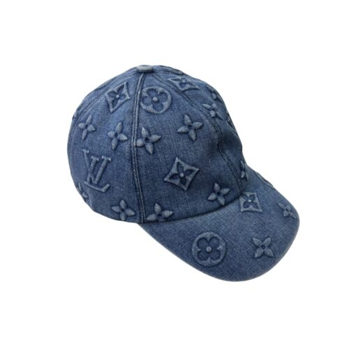 Louis Vuitton Monogram Denim Cap In Blue