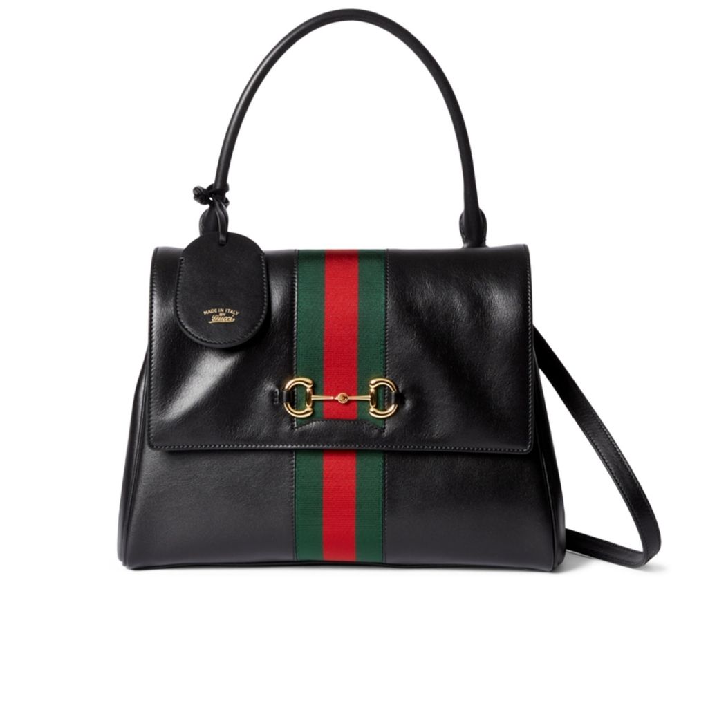 Gucci Paparazzo Large Leather Top Handle Bag Black 37Cm 875019 AAGIQ 1053