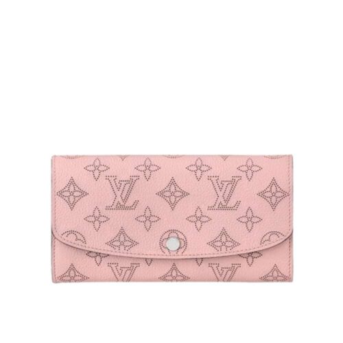 Louis Vuitton Iris Mahina Leather Wallet Pink Jasmin 19cm