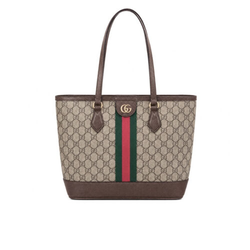 Gucci Ophidia Medium GG Monogram Tote Bag Beige And Brown 31Cm 836849 FAE0J 9867