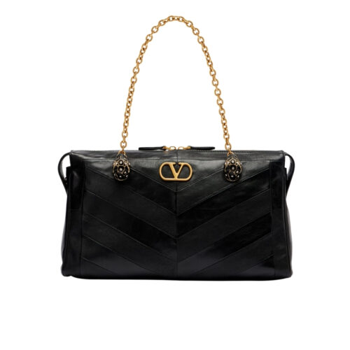 Valentino Garavani Panthea Medium Nappa Leather Tote bag Black 32cm WB0S70UYF0NO