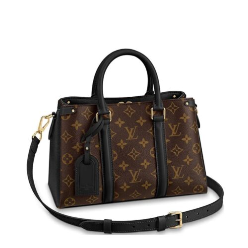 Louis Vuitton Soufflot BB Monogram Canvas Handle Bag Black 29Cm M44898