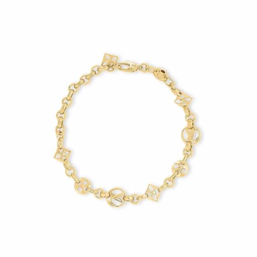 Louis Vuitton LV Crazy In Lock Gold Tone Bracelet M00376