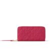 Louis Vuitton Zippy Monogram Empreinte Wallet Dark Pink 19cm M83639