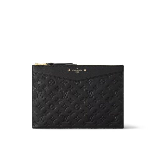 Louis Vuitton Daily Monogram Empreinte Pouch Black 29cm M62937