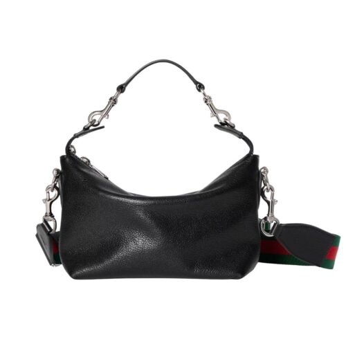 Gucci Brera Small Leather Crossbody Bag Black 25Cm ‎871595 AAGDQ 1053