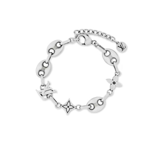 Louis Vuitton LV Sailor Medium Sterling Silver Bracelet Silver M03187