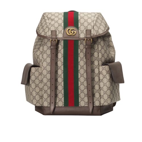 Gucci Ophidia Medium GG Supreme Canvas Backpack Beige Brown 40cm 598140 HUHAT 8564
