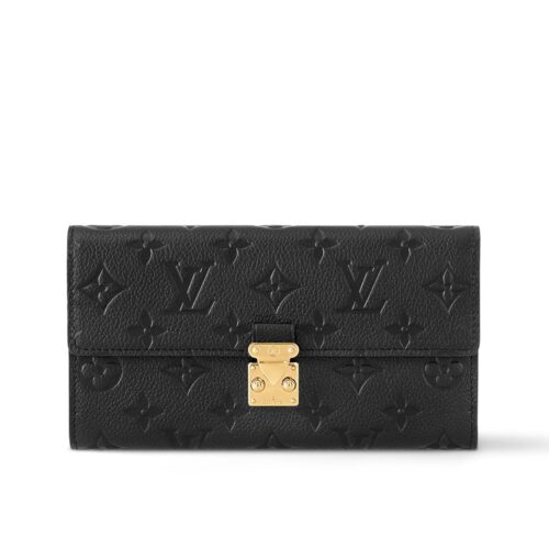 Louis Vuitton Sarah Metis Monogram Empreinte Wallet Black 19cm M82638