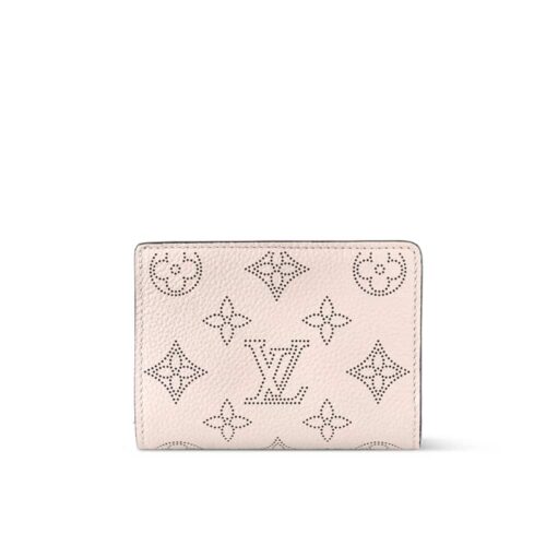 Louis Vuitton Cléa Mahina Perforated Wallet Beige 11cm M80817