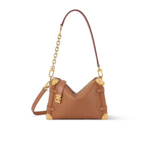 Louis Vuitton Side Trunk MM Minigram Canvas Shoulder Bag Noisette 21cm M29431