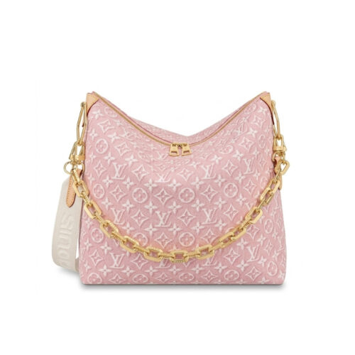 Louis Vuitton Coussin MM Monogram Emblème Hobo Bag Pink 30cm