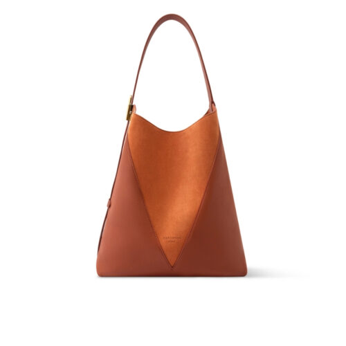 Louis Vuitton Low Key Hobo MM Grained And Suede Hobo Bag Cognac 28cm M29156