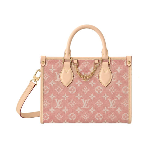Louis Vuitton OnTheGo PM Monogram Emblème Handbag Pink 25cm