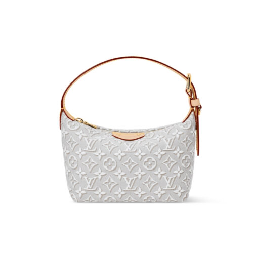 Louis Vuitton Pochette Hills Small Monogram Emblème Handbag Light Gray 17cm M29879