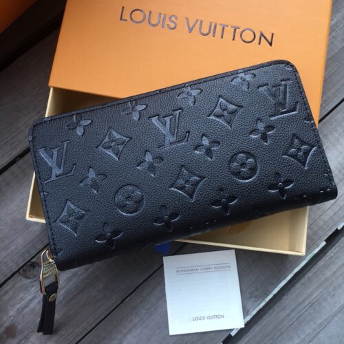 Alternative view of Louis Vuitton Zippy Monogram Empreinte Wallet Black 19cm M61864