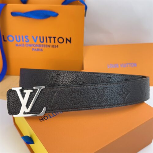 Alternative view of Louis Vuitton LV Dimension Double Sided Leather Belt Black 30mm M8854U