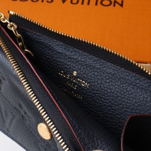 Alternative view of Louis Vuitton Recto Verso Monogram Empreinte Card Holder Navy Blue Red 13cm M69420