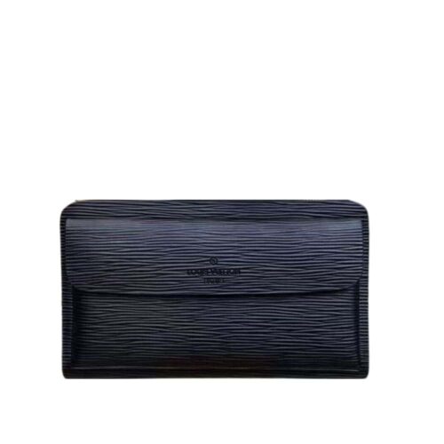 Louis Vuitton Sarah Epi Leather Wallet Black 28cm