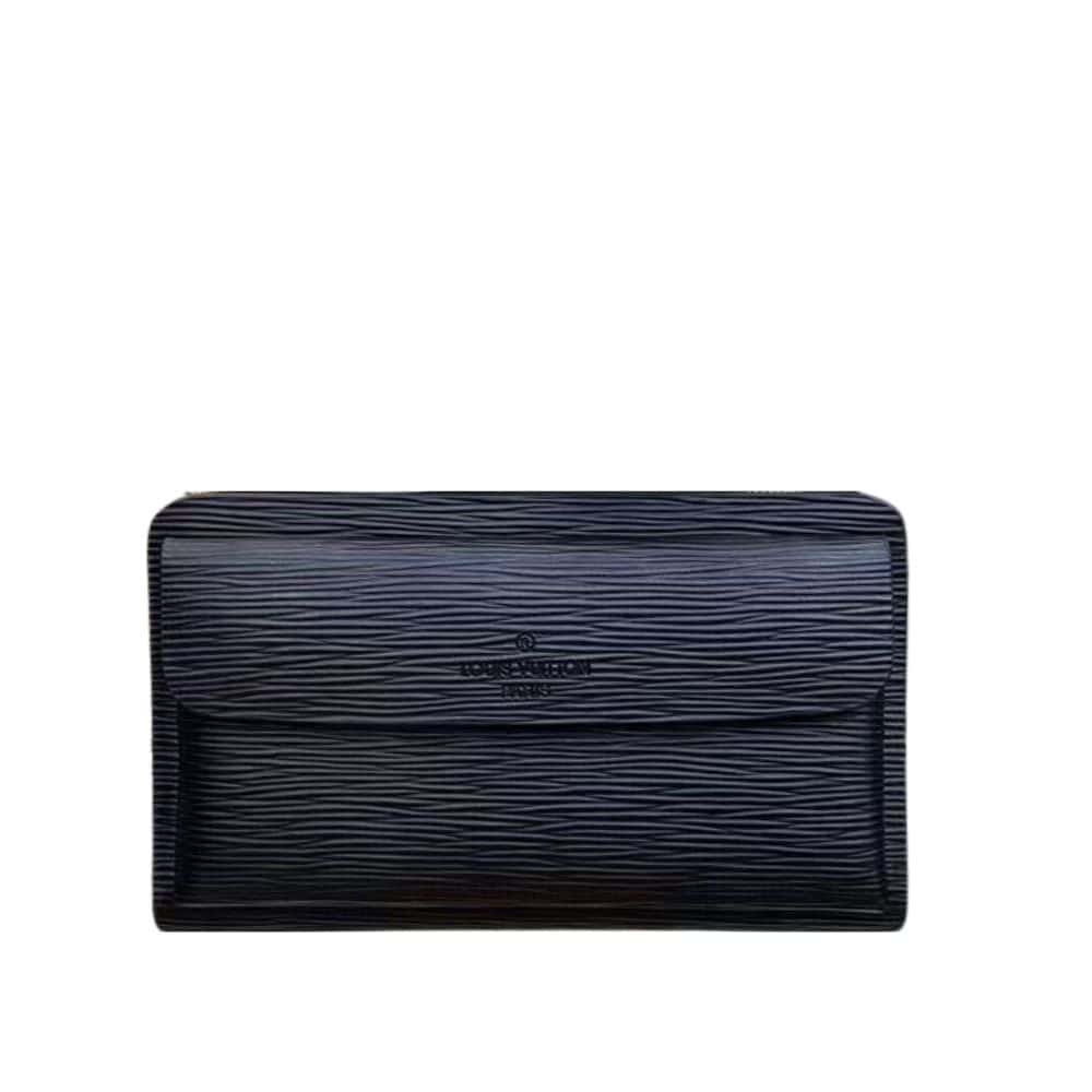 Louis Vuitton Sarah Epi Leather Wallet Black 28cm