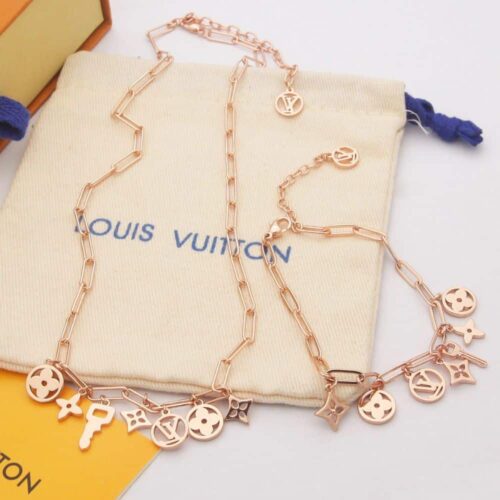 Alternative view of Louis Vuitton Roman Holidays Gold Tone Choker Necklace