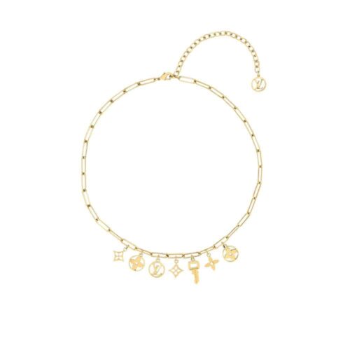 Louis Vuitton Roman Holidays Gold Tone Choker Necklace
