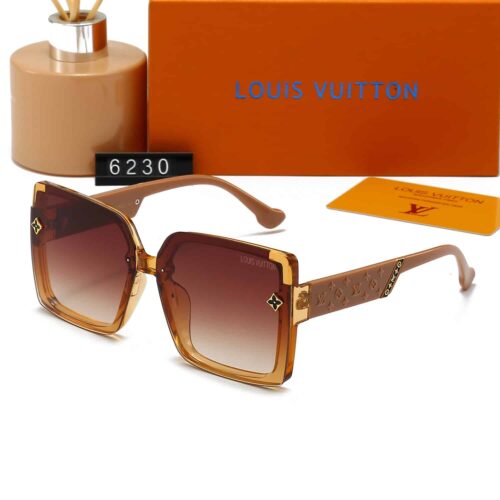 Alternative view of Louis Vuitton Monogram Square Acetate Sunglasses Brown
